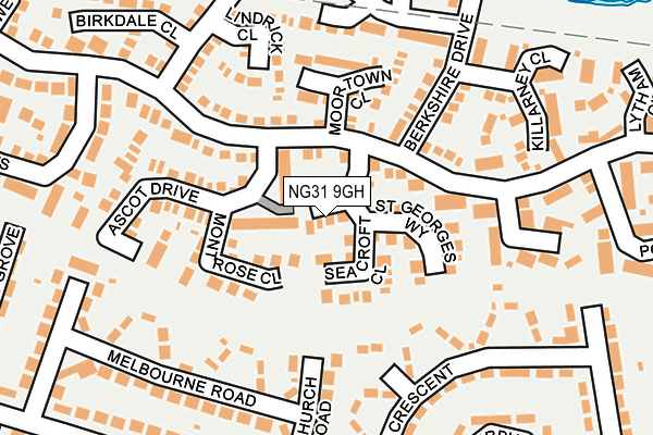 NG31 9GH map - OS OpenMap – Local (Ordnance Survey)