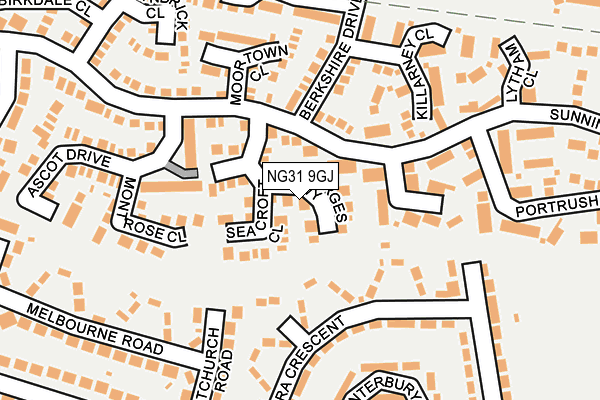 NG31 9GJ map - OS OpenMap – Local (Ordnance Survey)