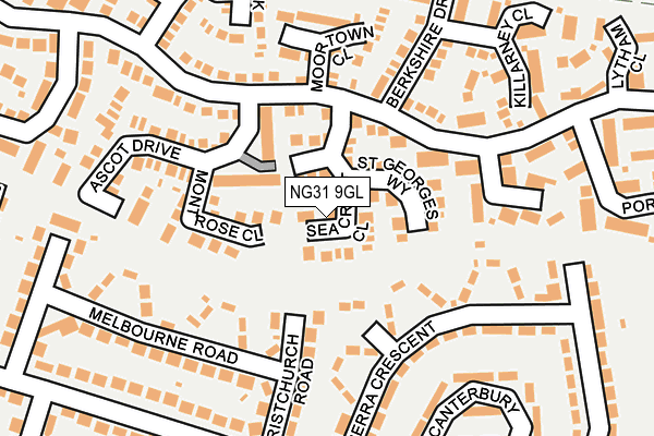 NG31 9GL map - OS OpenMap – Local (Ordnance Survey)