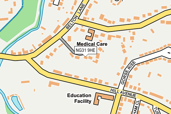 NG31 9HE map - OS OpenMap – Local (Ordnance Survey)