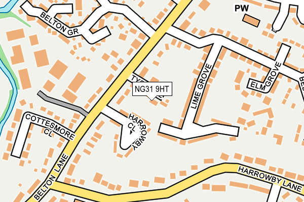 NG31 9HT map - OS OpenMap – Local (Ordnance Survey)