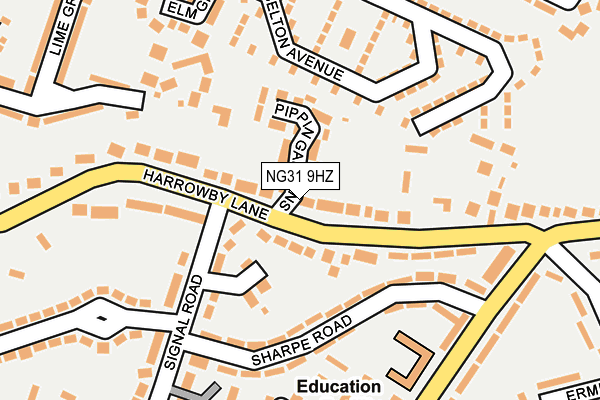 NG31 9HZ map - OS OpenMap – Local (Ordnance Survey)