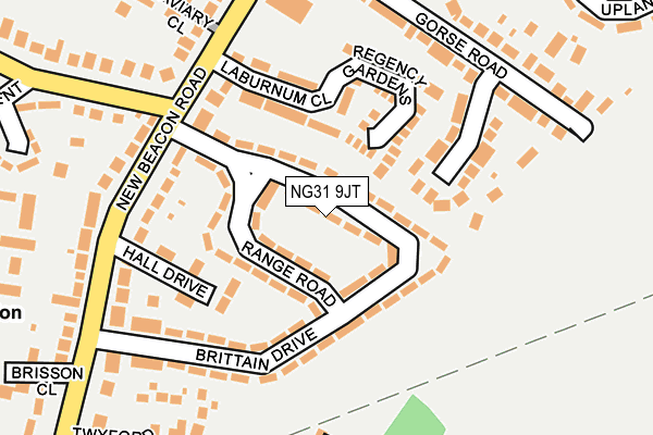 NG31 9JT map - OS OpenMap – Local (Ordnance Survey)