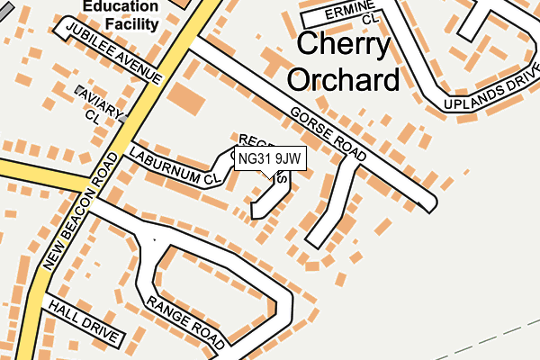 NG31 9JW map - OS OpenMap – Local (Ordnance Survey)