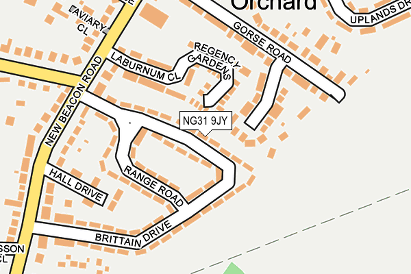 NG31 9JY map - OS OpenMap – Local (Ordnance Survey)