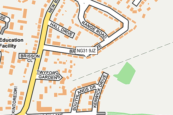 NG31 9JZ map - OS OpenMap – Local (Ordnance Survey)