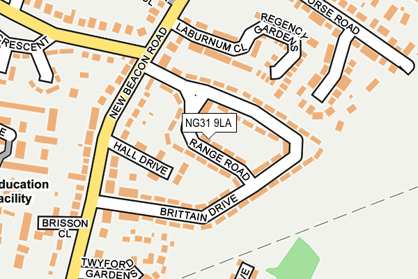 NG31 9LA map - OS OpenMap – Local (Ordnance Survey)