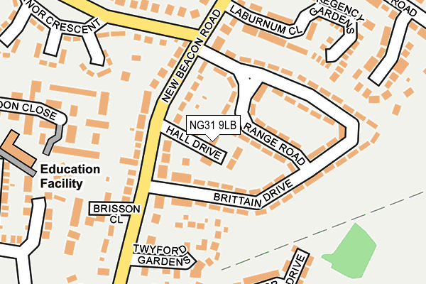 NG31 9LB map - OS OpenMap – Local (Ordnance Survey)