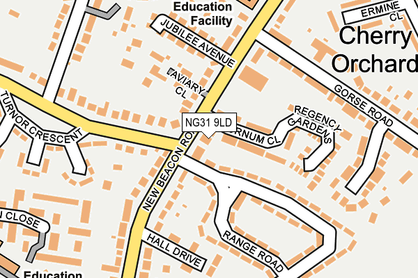 NG31 9LD map - OS OpenMap – Local (Ordnance Survey)