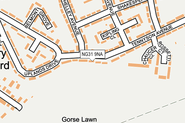 NG31 9NA map - OS OpenMap – Local (Ordnance Survey)