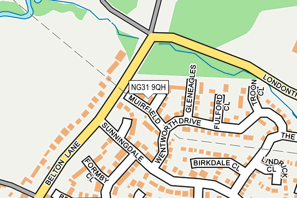 NG31 9QH map - OS OpenMap – Local (Ordnance Survey)