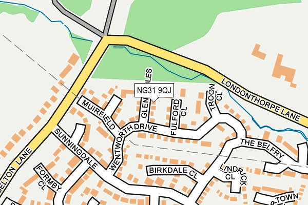 NG31 9QJ map - OS OpenMap – Local (Ordnance Survey)