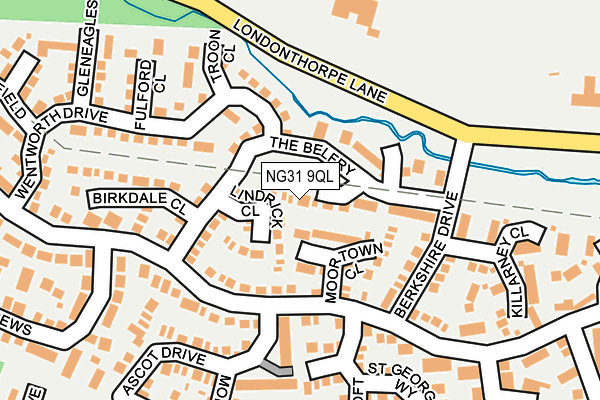 NG31 9QL map - OS OpenMap – Local (Ordnance Survey)