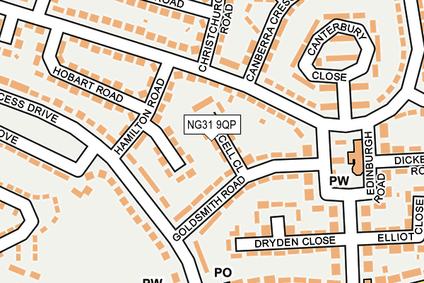 NG31 9QP map - OS OpenMap – Local (Ordnance Survey)
