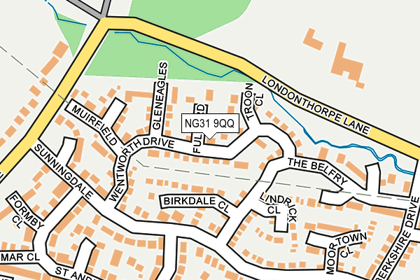 NG31 9QQ map - OS OpenMap – Local (Ordnance Survey)