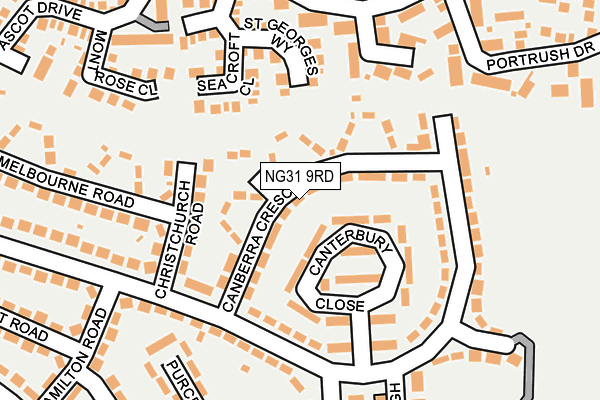 NG31 9RD map - OS OpenMap – Local (Ordnance Survey)