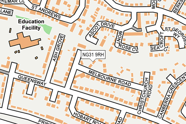 NG31 9RH map - OS OpenMap – Local (Ordnance Survey)