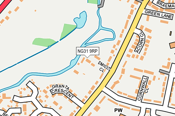 NG31 9RP map - OS OpenMap – Local (Ordnance Survey)