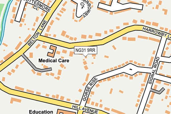 NG31 9RR map - OS OpenMap – Local (Ordnance Survey)