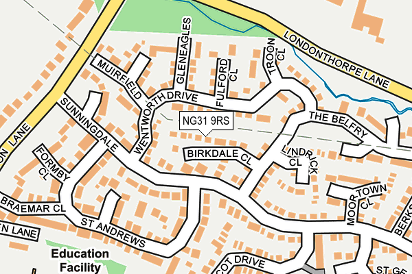 NG31 9RS map - OS OpenMap – Local (Ordnance Survey)