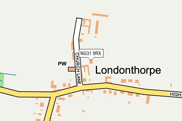 NG31 9RX map - OS OpenMap – Local (Ordnance Survey)