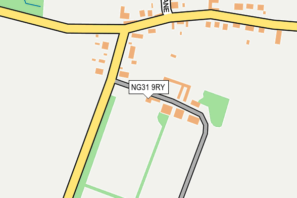 NG31 9RY map - OS OpenMap – Local (Ordnance Survey)
