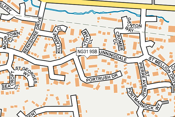 NG31 9SB map - OS OpenMap – Local (Ordnance Survey)