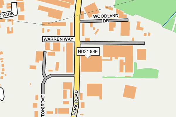 NG31 9SE map - OS OpenMap – Local (Ordnance Survey)