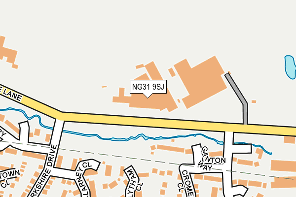 NG31 9SJ map - OS OpenMap – Local (Ordnance Survey)