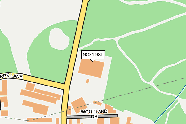 NG31 9SL map - OS OpenMap – Local (Ordnance Survey)