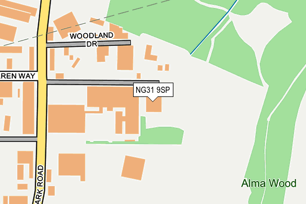 NG31 9SP map - OS OpenMap – Local (Ordnance Survey)