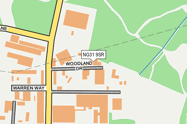 NG31 9SR map - OS OpenMap – Local (Ordnance Survey)