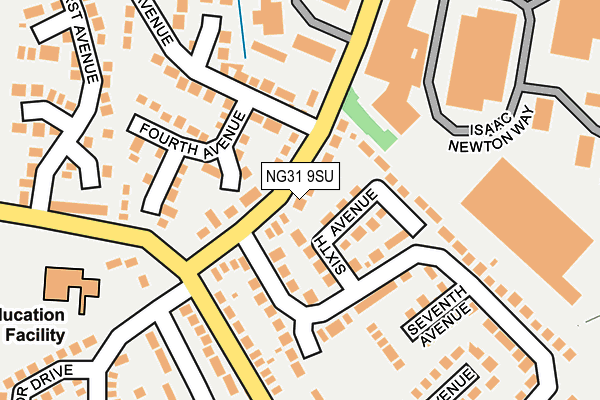 NG31 9SU map - OS OpenMap – Local (Ordnance Survey)