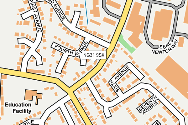 NG31 9SX map - OS OpenMap – Local (Ordnance Survey)