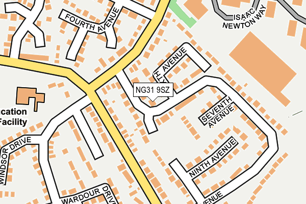 NG31 9SZ map - OS OpenMap – Local (Ordnance Survey)