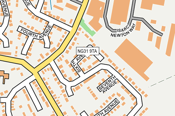 NG31 9TA map - OS OpenMap – Local (Ordnance Survey)