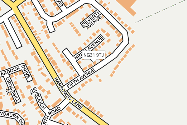 NG31 9TJ map - OS OpenMap – Local (Ordnance Survey)