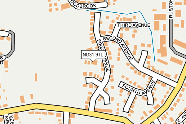 NG31 9TL map - OS OpenMap – Local (Ordnance Survey)