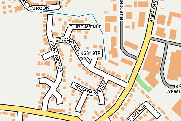 NG31 9TP map - OS OpenMap – Local (Ordnance Survey)