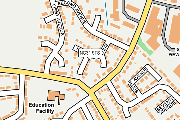 NG31 9TS map - OS OpenMap – Local (Ordnance Survey)
