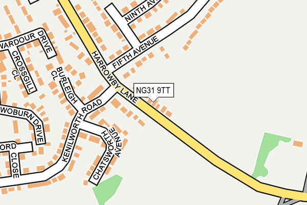 NG31 9TT map - OS OpenMap – Local (Ordnance Survey)