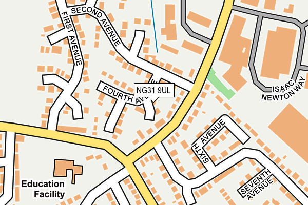 NG31 9UL map - OS OpenMap – Local (Ordnance Survey)