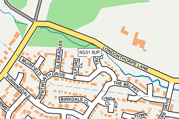 NG31 9UP map - OS OpenMap – Local (Ordnance Survey)