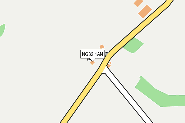 NG32 1AN map - OS OpenMap – Local (Ordnance Survey)