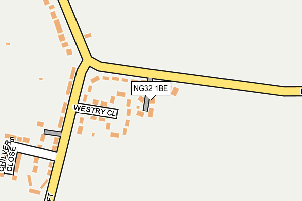 NG32 1BE map - OS OpenMap – Local (Ordnance Survey)