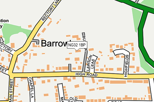 NG32 1BP map - OS OpenMap – Local (Ordnance Survey)