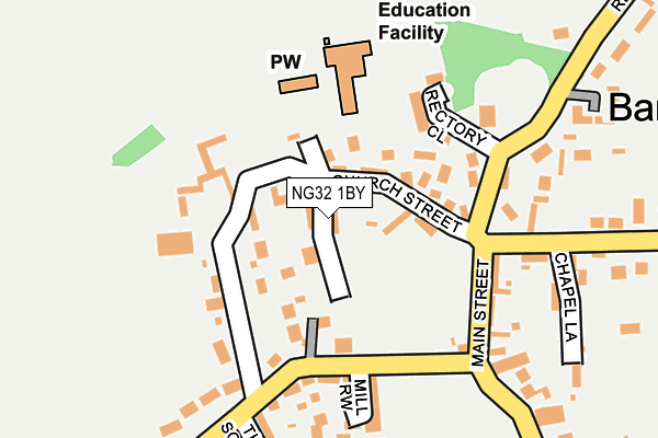 NG32 1BY map - OS OpenMap – Local (Ordnance Survey)