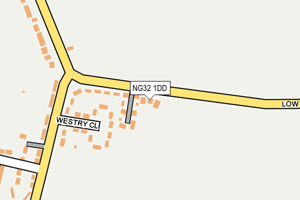 NG32 1DD map - OS OpenMap – Local (Ordnance Survey)