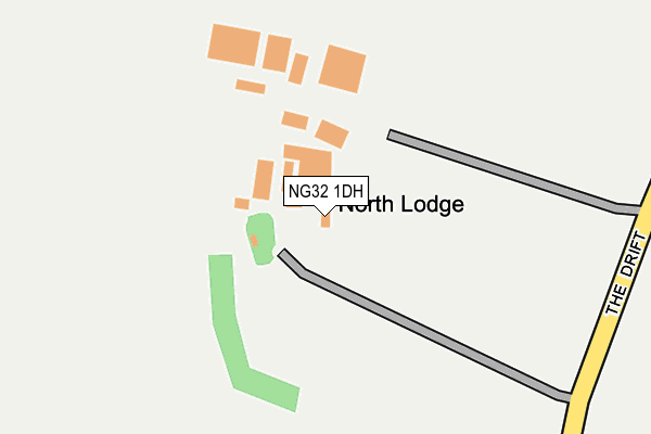 NG32 1DH map - OS OpenMap – Local (Ordnance Survey)
