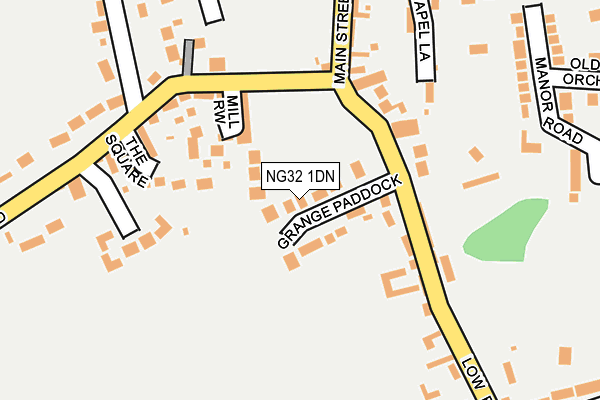 NG32 1DN map - OS OpenMap – Local (Ordnance Survey)